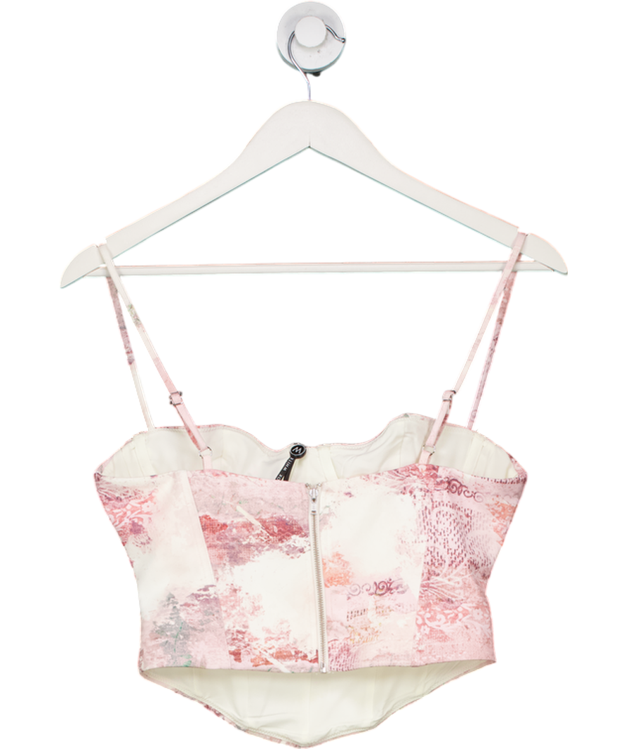 White Fox Pink In The Morning Bustier Top UK S