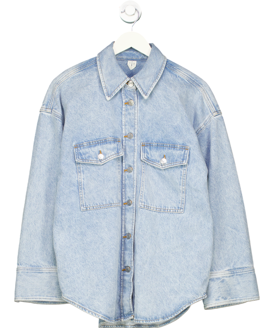 Arket Blue Loose Fit Denim Shirt UK 8