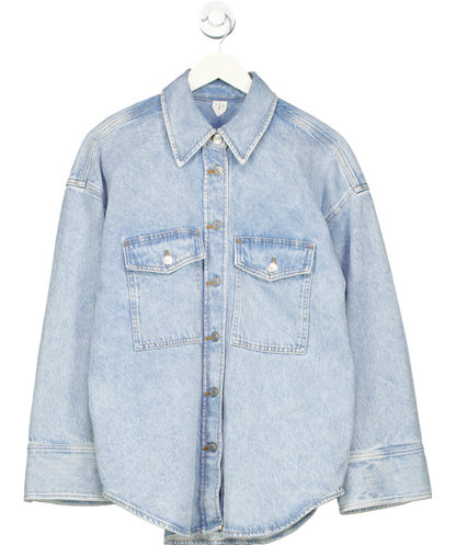 Arket Blue Loose Fit Denim Shirt UK 8