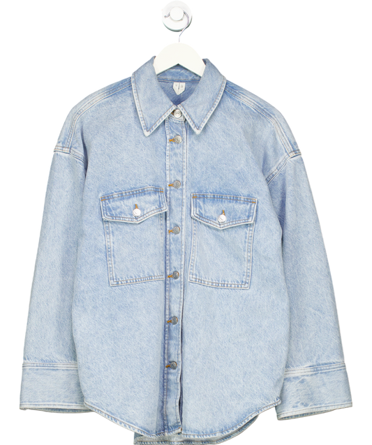 Arket Blue Loose Fit Denim Shirt UK 8