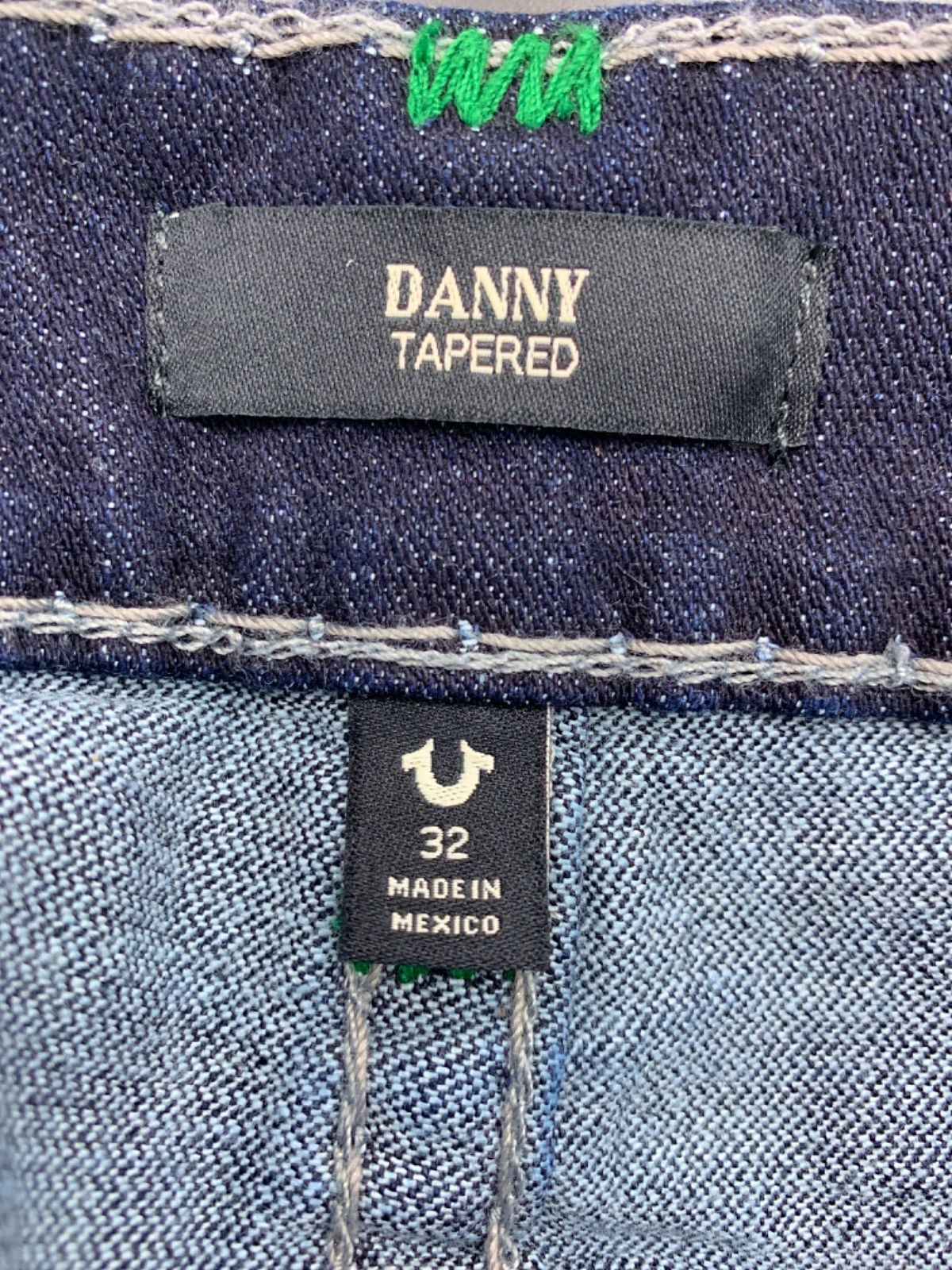 True Religion Dark Blue 'Danny' Tapered Jeans W 32