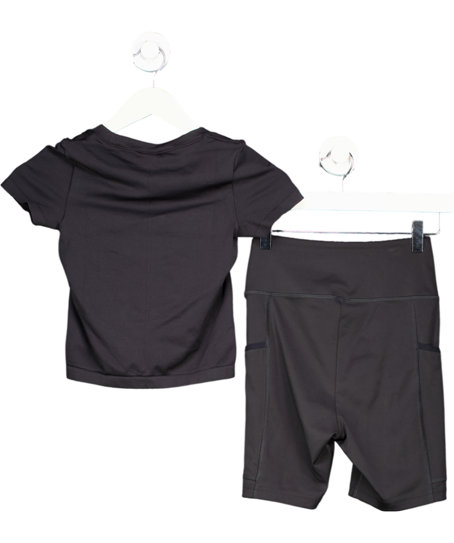 gymshark Black Soft Sculpt Midi T-shirt And Pocket Shorts UK XS