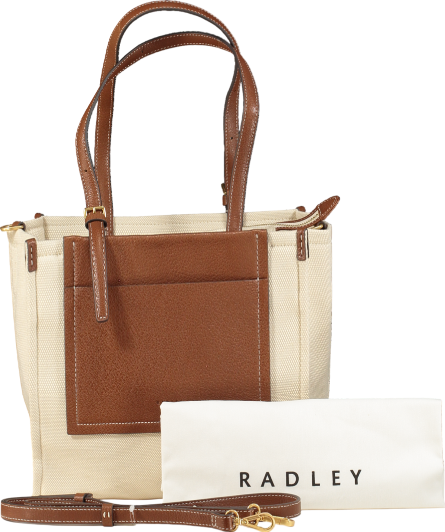 Radley London Brown The Burlington Canvas And Leather Handbag