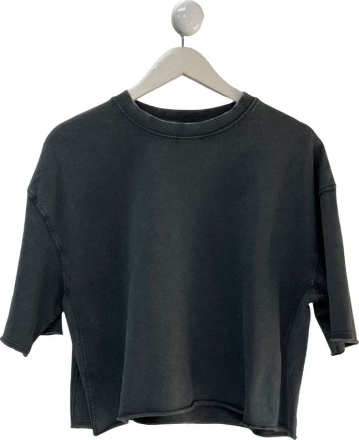 ZARA Grey Charcoal T-shirt UK S