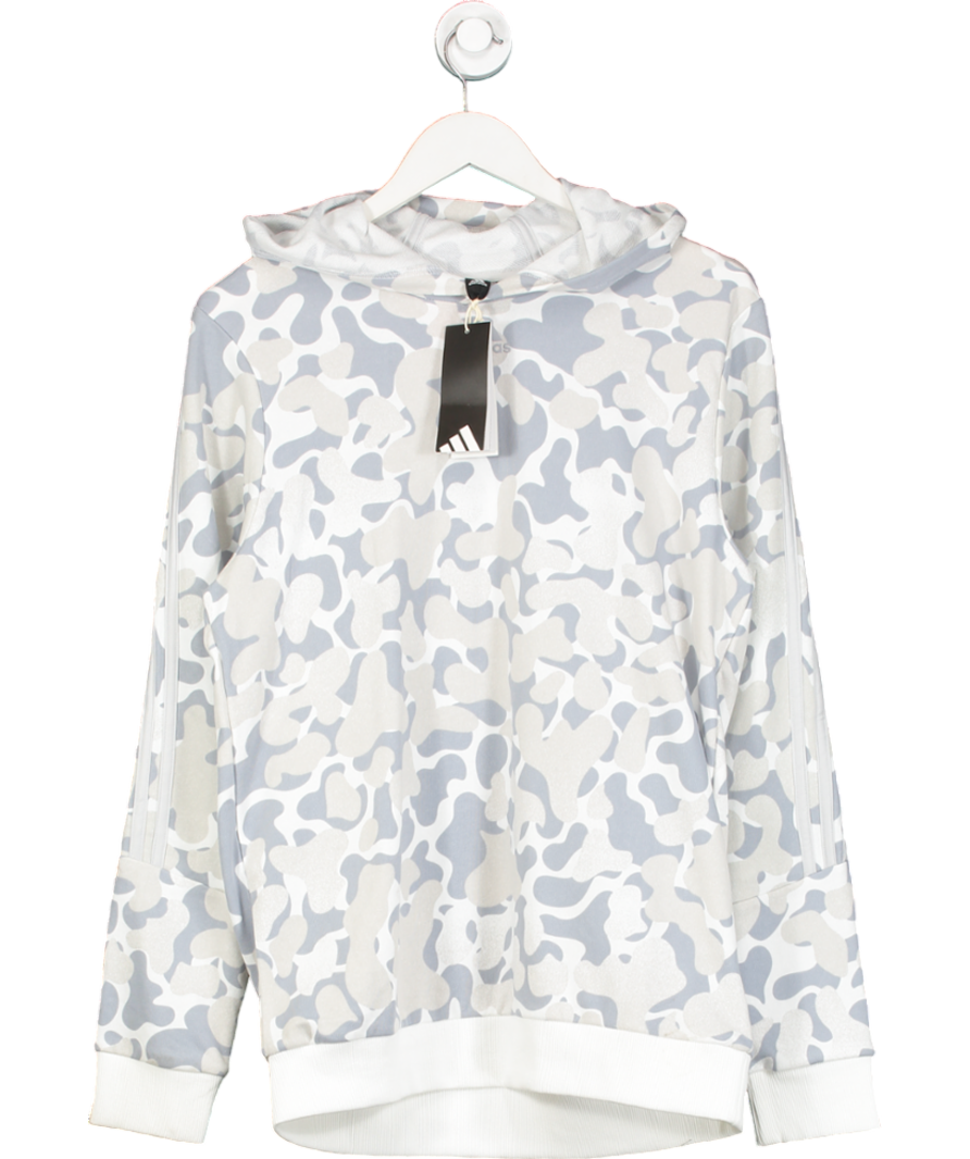 adidas Blue Camo Hoodie UK XL