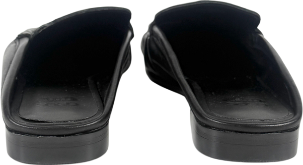 ASOS Black Mellow Premium Loafer Mules Leather UK 5 EU 38