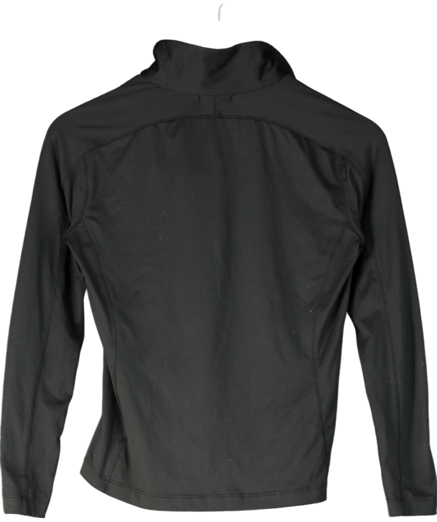 Harrods Black 1/4 Zip Long Sleeve Active Top UK 8