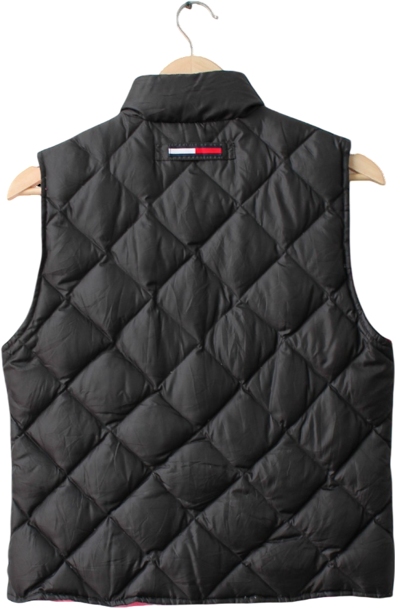 Tommy Hilfiger Black Down Filled Puffer Gilet UK S