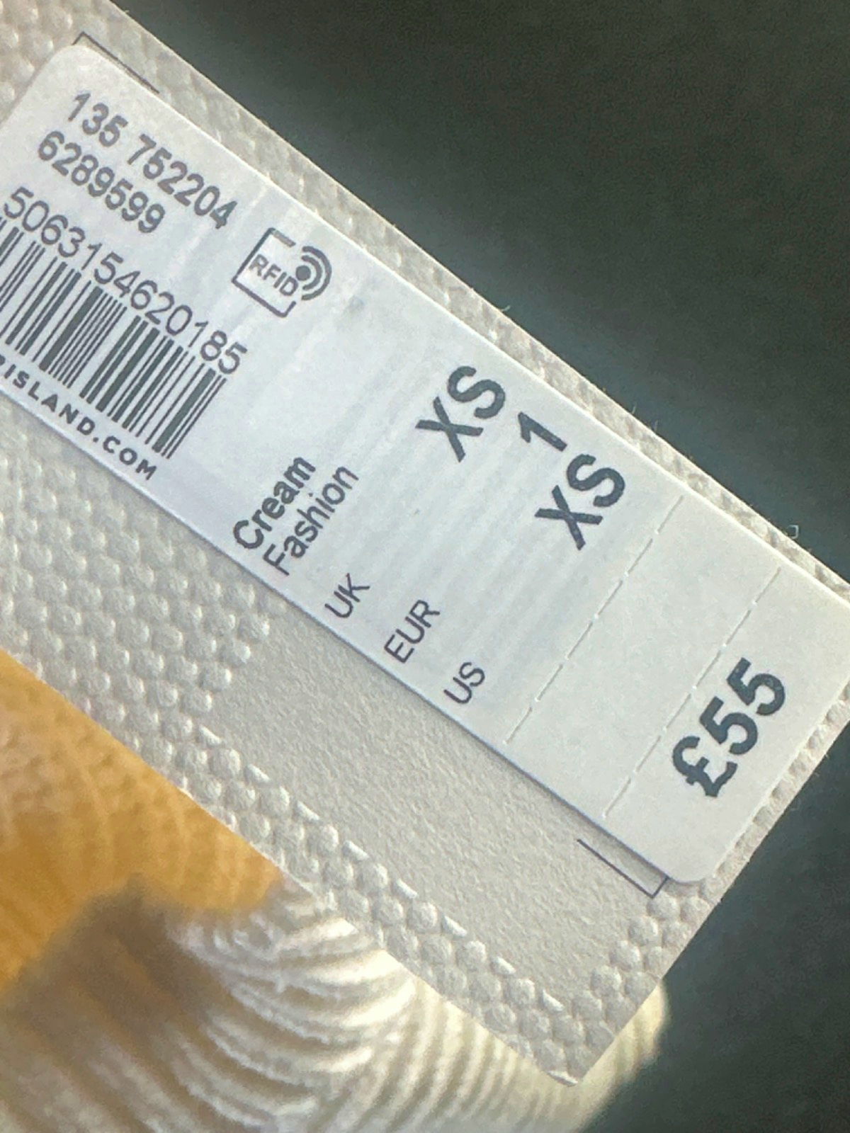 River Island Cream Knitted Dress XS