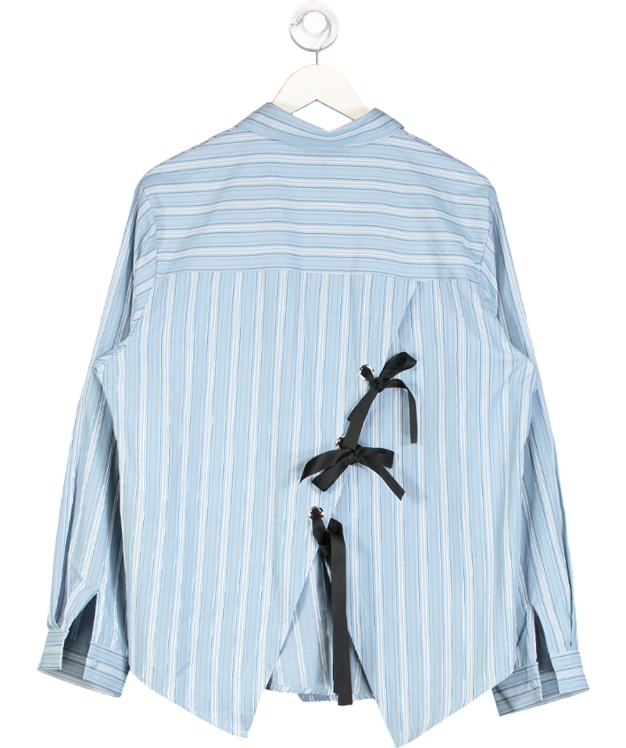 Ghospell Blue Beck Striped Shirt UK M