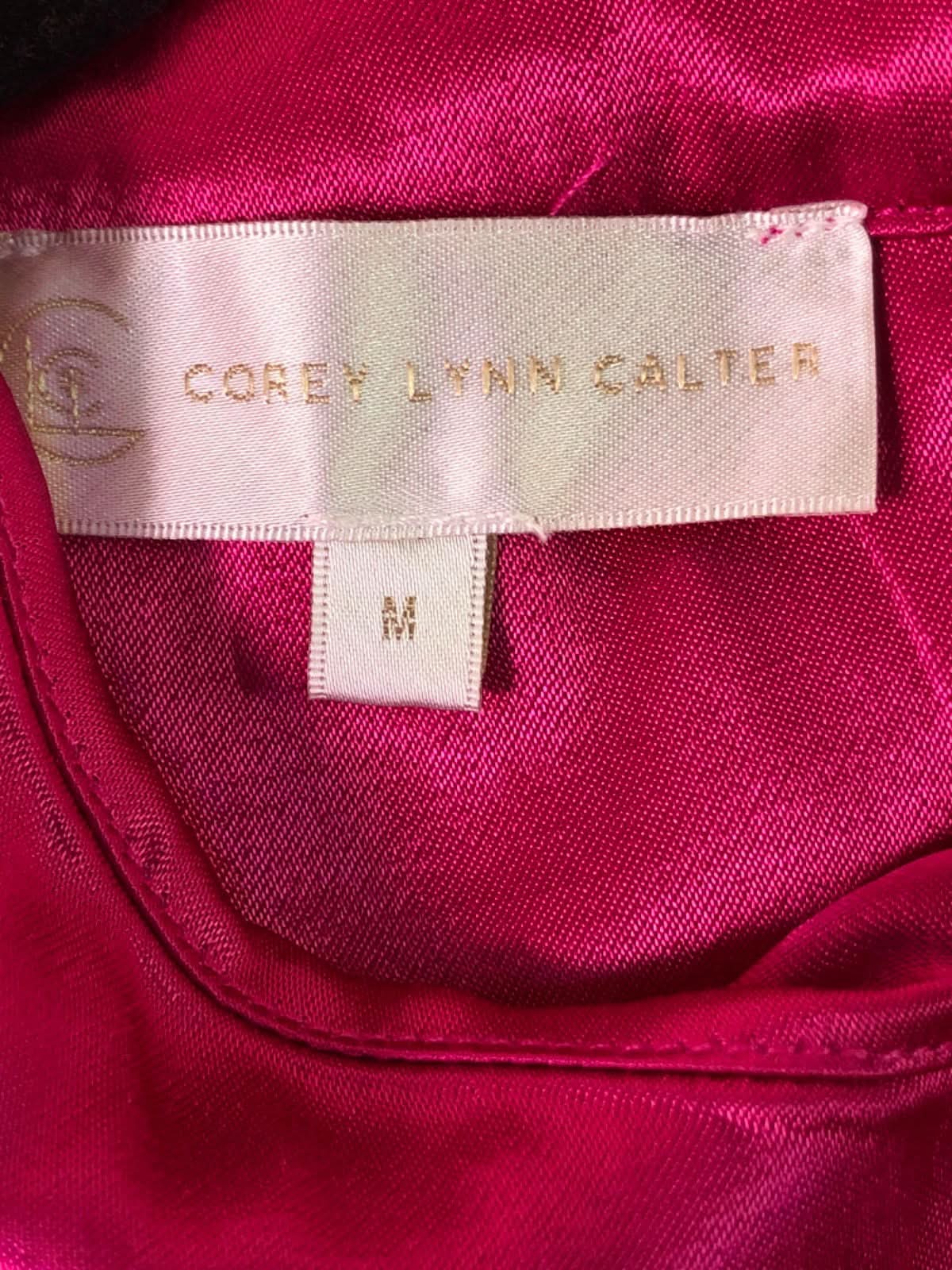 Anthropologie Corey Lynn Calter Pink Calter One-Shoulder Dress  M