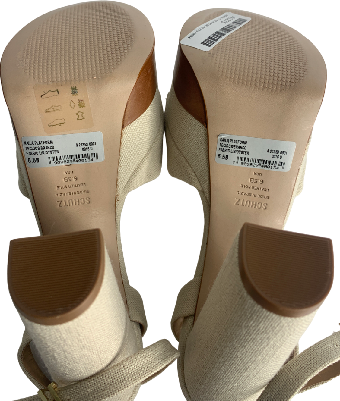 Schutz Beige Kaila Platform Heels UK 6.5 EU 39.5 👠