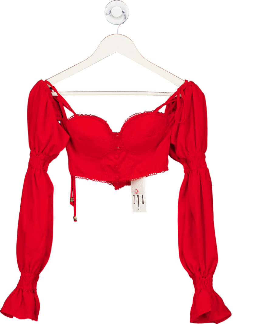 Zya Red Khalo Top UK 6