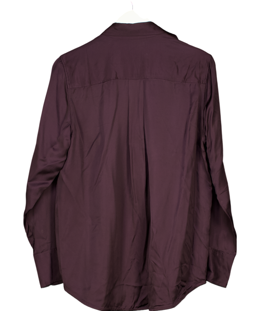 Arket Purple Satin Shirt UK 12