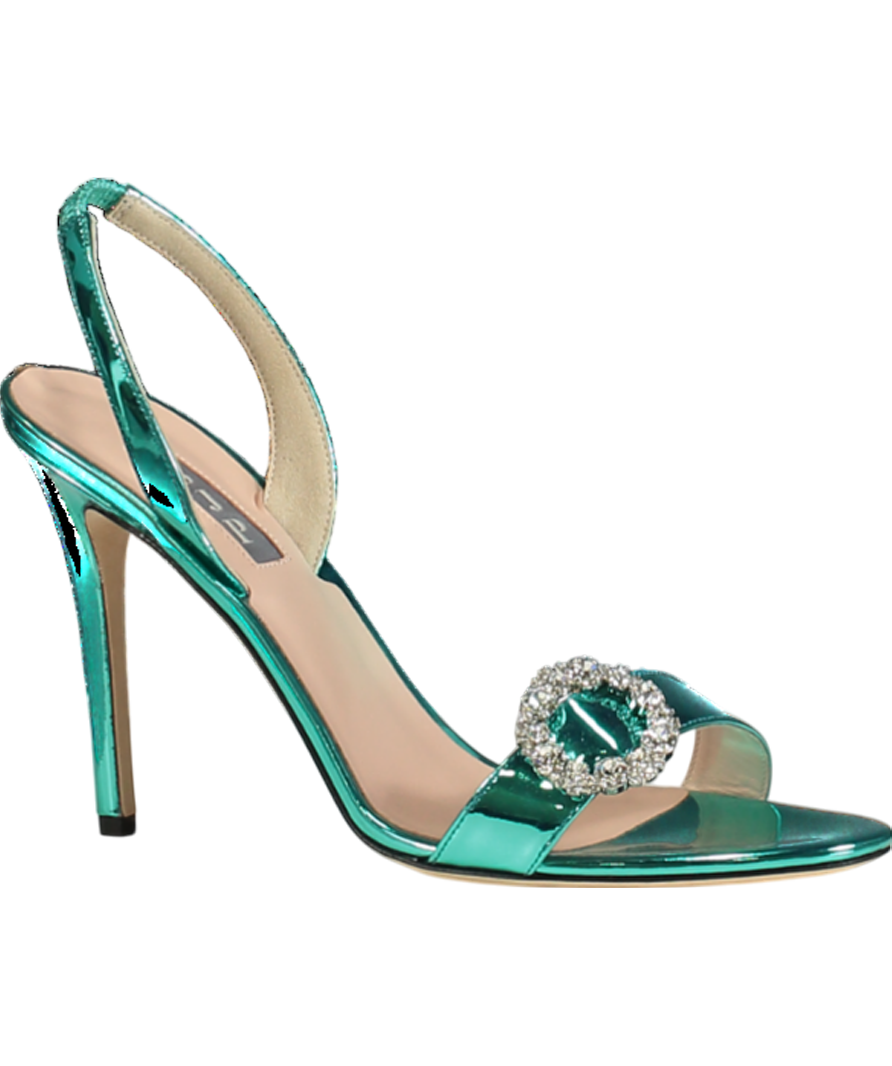 SJP Sarah Jessica Parker Blue Sea Foam Heels UK 8 EU 41 👠