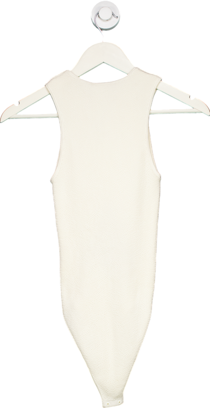 ZARA White Sleeveless Bodysuit UK XS