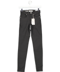 MANGO Black Waxed Skinny Pushup Jeans UK 6