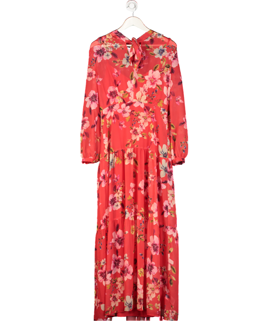 Phase Eight Red Floral Print Maxi Dress UK 10