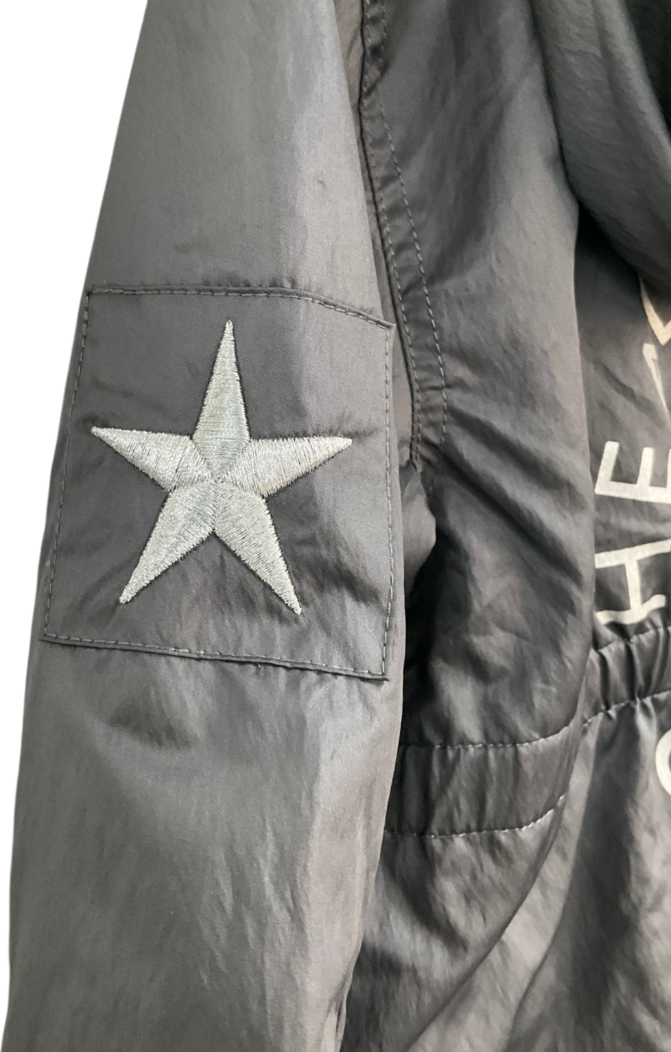 Mintie by Mint Velvet Grey Lightweight Star Embroidered Parka 11 Years