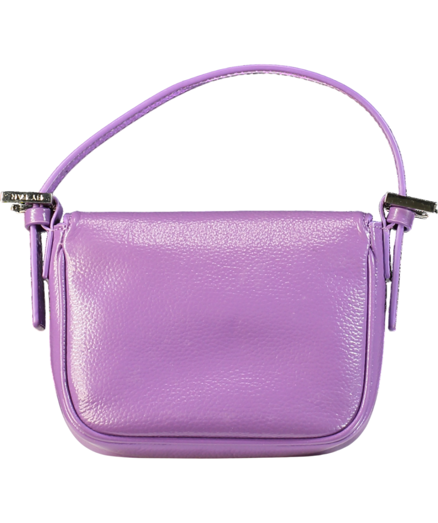 BY FAR Purple Leather Alfie Logo Mini Bag One Size