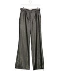 Prevu Black Aurora Wide Leg Faux Leather Trousers UK 8