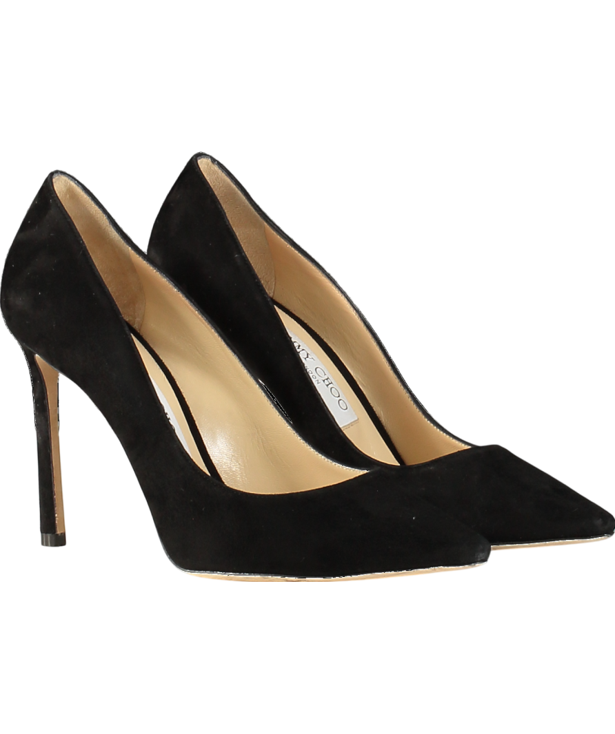 Jimmy Choo Black Romy 100 Suede Pumps UK 4 EU 37 👠