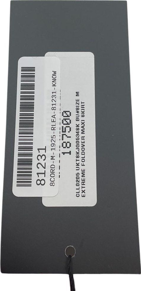 Ego Purple Mid Rise Extreme Foldover Maxi Skirt And Off The Shoulder Plum Knit Top UK M