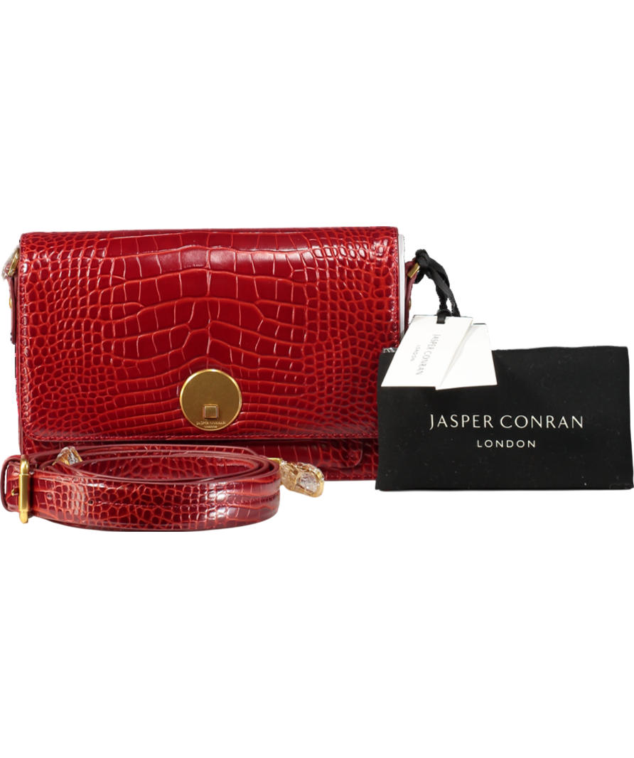 Jasper Conran London Red Leather Multi Strap Bag