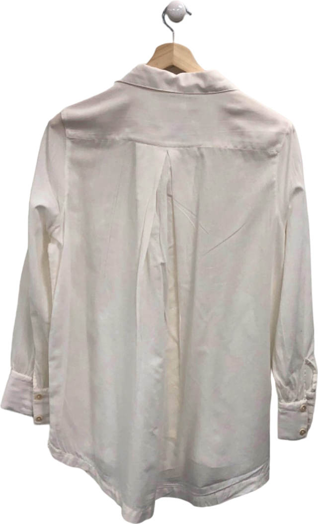 Nudea White Organic Cotton Shirt UK XS