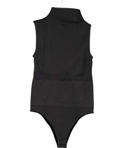 Ruey Black Sleeveless Turtleneck Bodysuit UK S