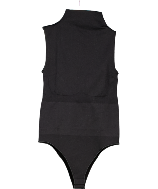 Ruey Black Sleeveless Turtleneck Bodysuit UK S