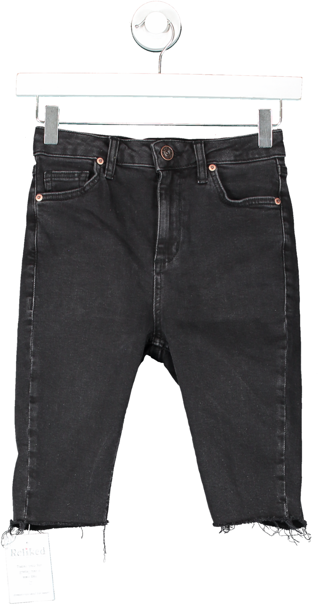 Urban Outfitters Black Bdg Pine Denim Longline Shorts W26