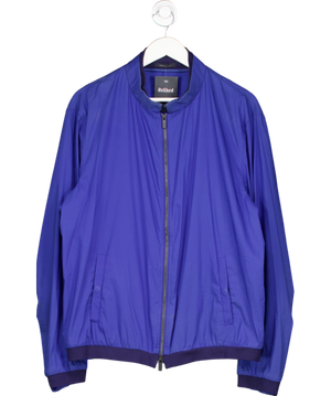 Armani Collection Blue Cotton Blend Zip Up Jacket UK XL