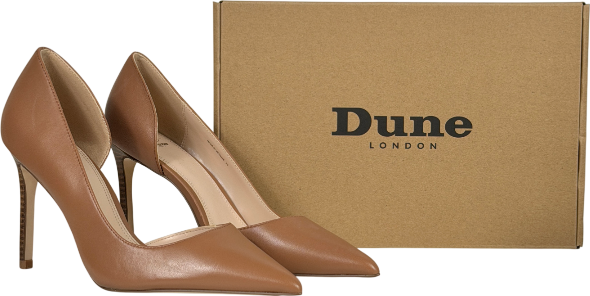 Dune Brown Chicagos High Heel Courts UK 6 EU 39 👠