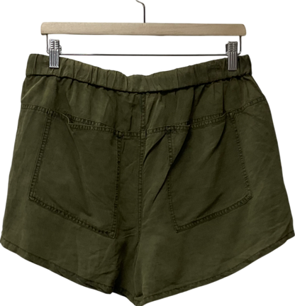 pilcro Green Low Rise Mini Shorts UK M