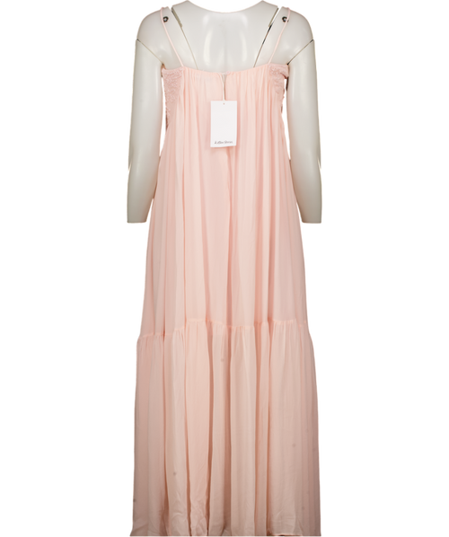 & Other Stories Pink Strappy Embroidered Maxi Dress UK 6