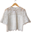 AMUR White Lace Top UK 8