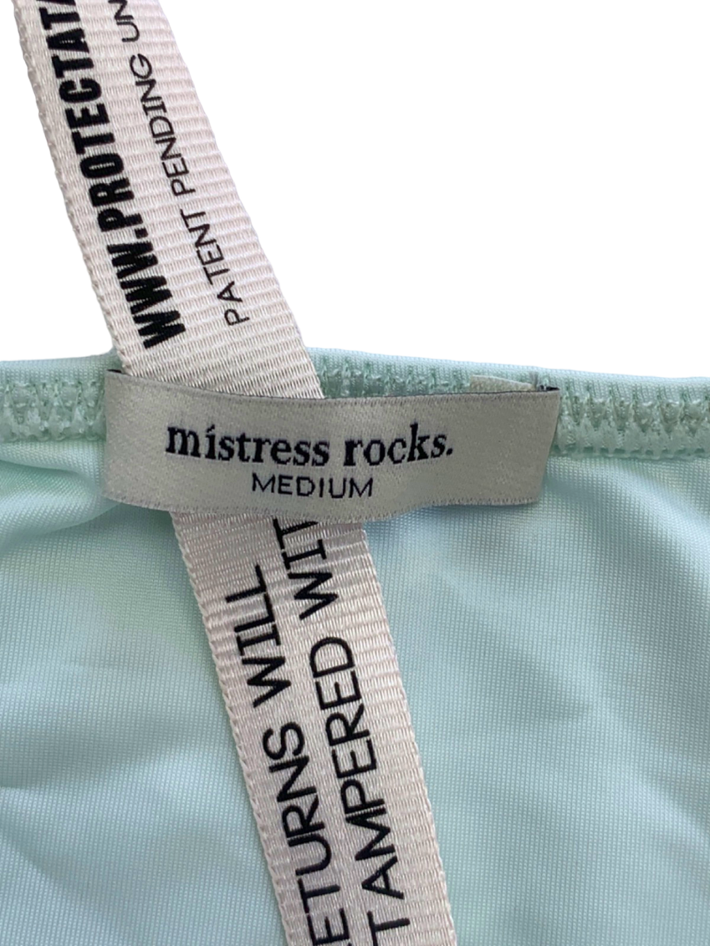 Mistress Rocks Aqua Bikini Bottoms Medium