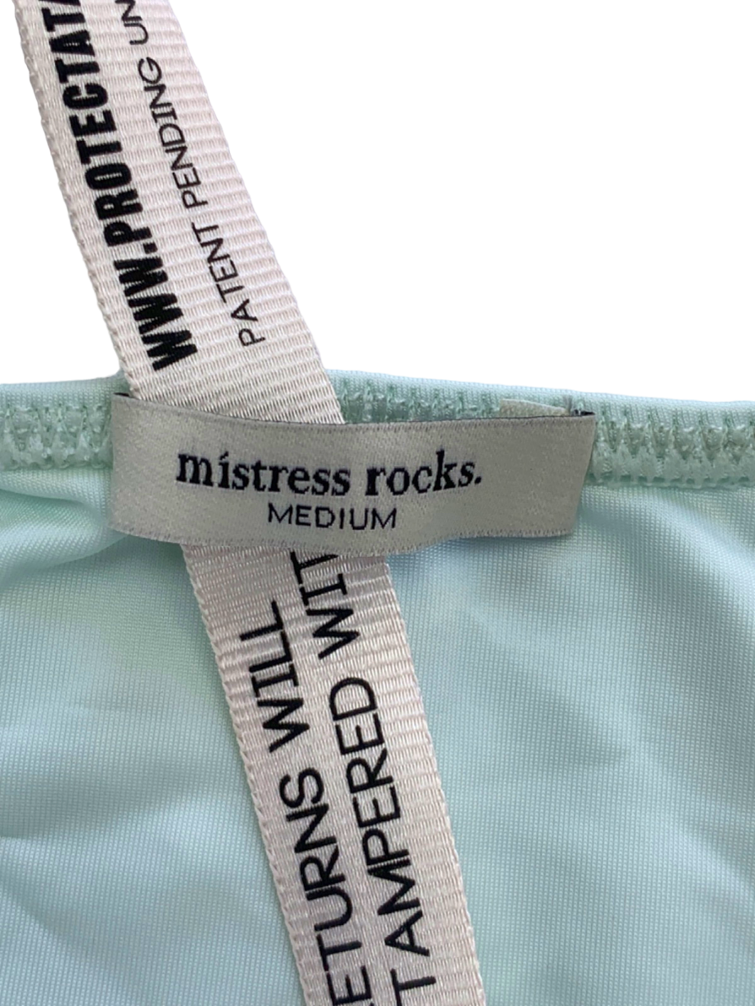 Mistress Rocks Aqua Bikini Bottoms Medium