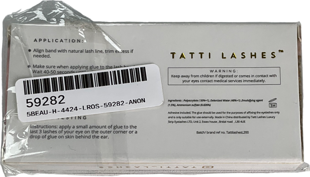 Tatti Lashes 3d Brazilian Hair Lashes One size