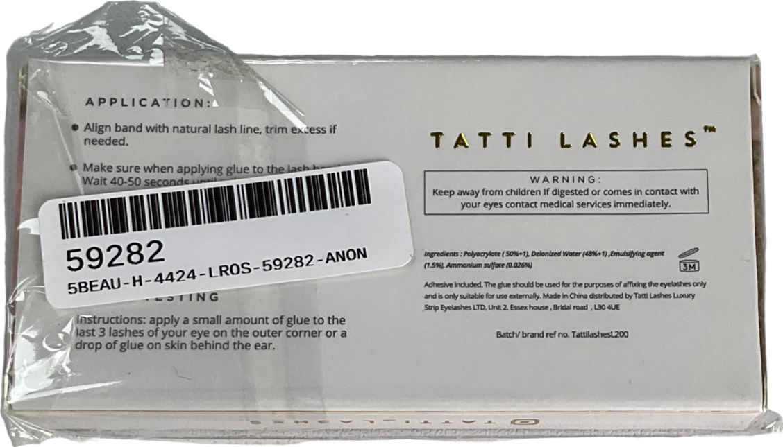 Tatti Lashes 3d Brazilian Hair Lashes One size