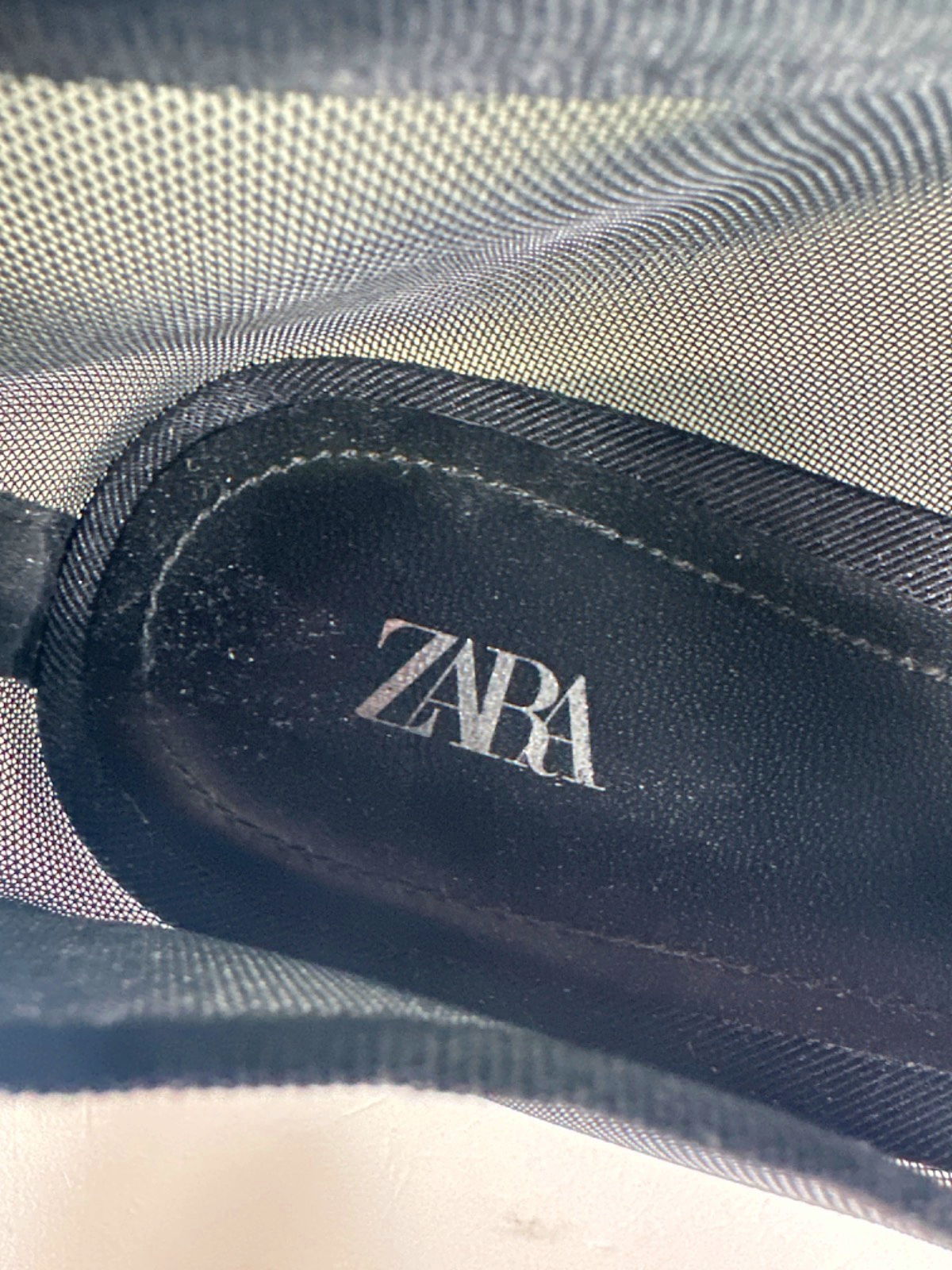 Zara Black Mesh Pointed Flats UK 7 EU 40