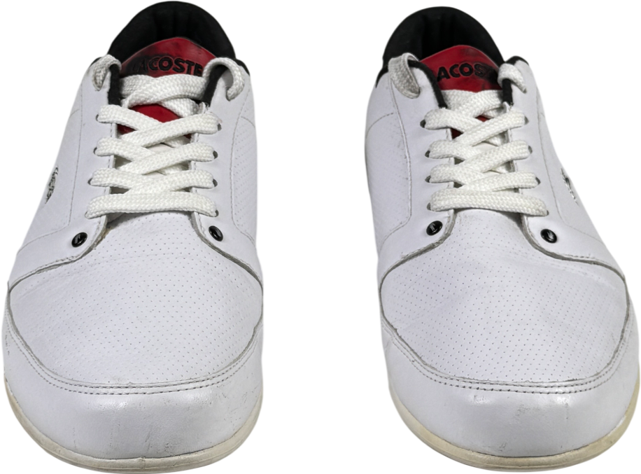 LACOSTE Vintage Retro White Trainers UK 9 EU 43 👞