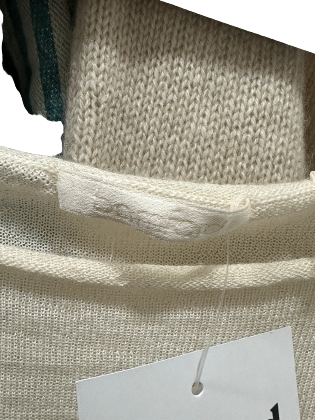 Bamford Ivory Long Sleeve Jumper with Button Detail UK S