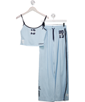 White Fox Blue All Star Season Track Pants And Singlet Set UK M