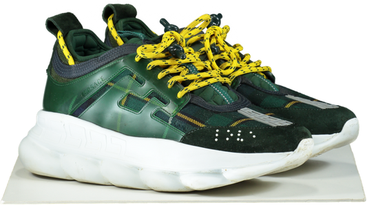 Versace Green Chain Reaction Sneakers UK 9 EU 43