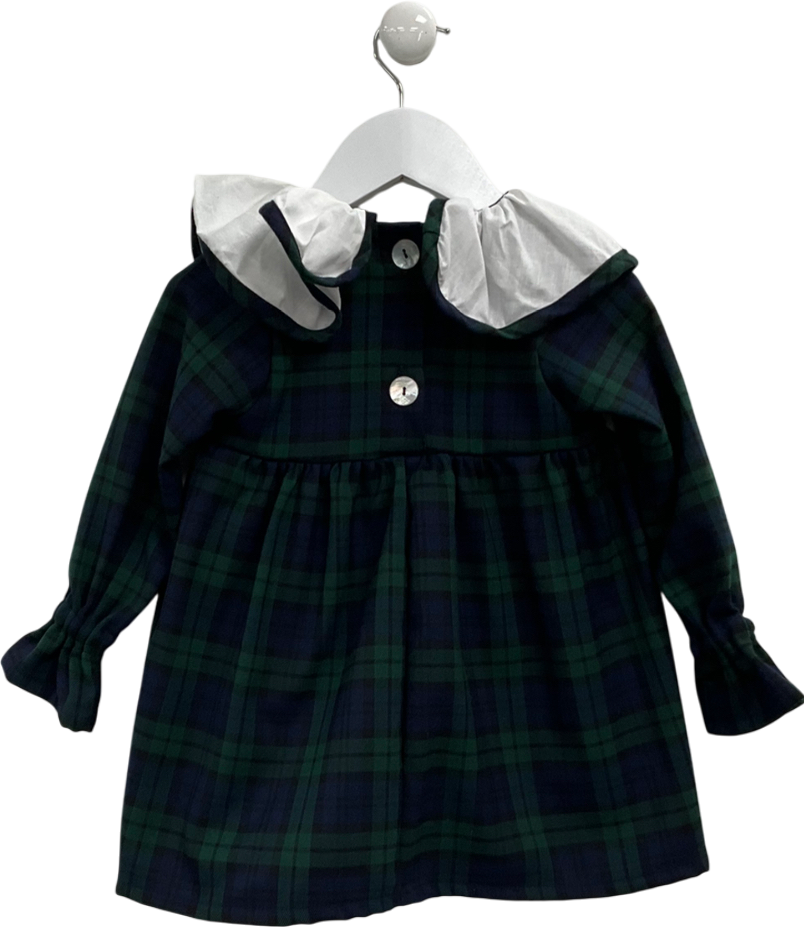 mrs francoise Green Willow Tartan Dress 2 Years