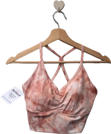 Gymshark Pink Tie-Dye Sports Bra UK S