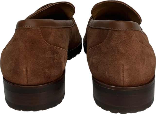 TALBOTS Brown Cassidy Suede Penny Loafers UK 7.5 EU 40.5 👠
