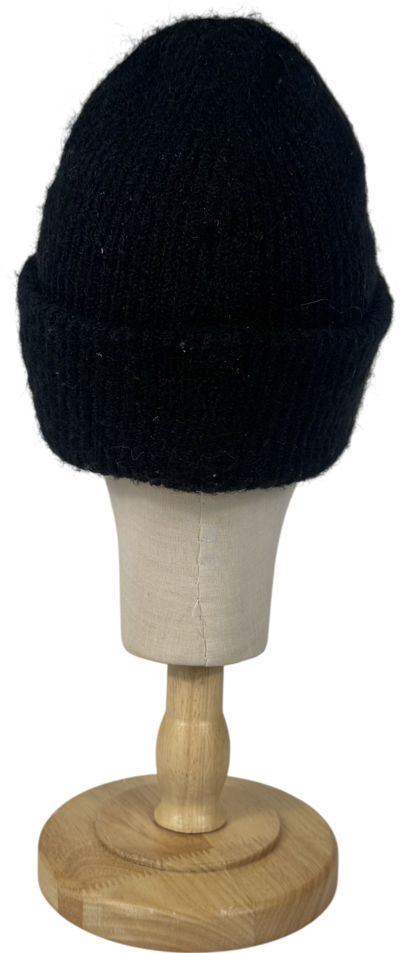 ZARA Black Wool Blend Knit Beanie One Size